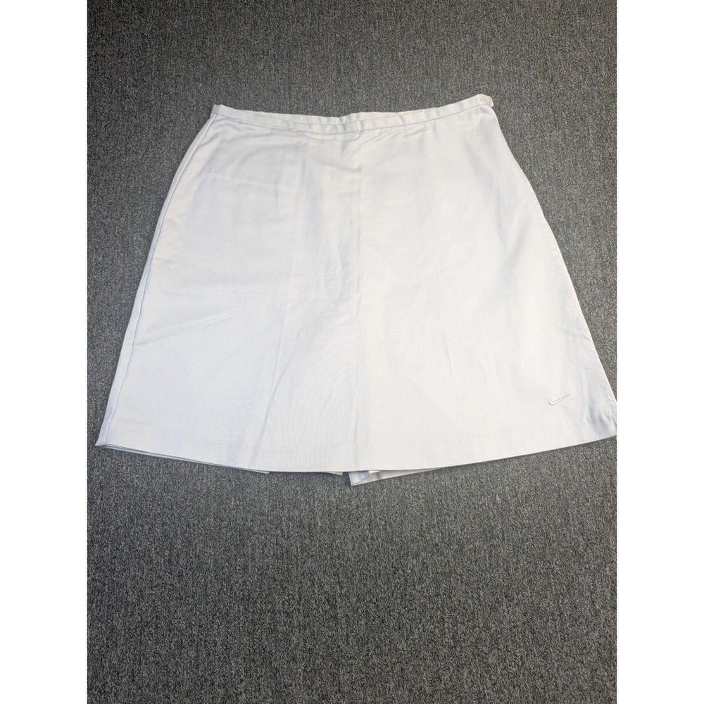 Nike Golf Women Light Blue Cotton Skort Side Zip Athletic Skirt Size M‎